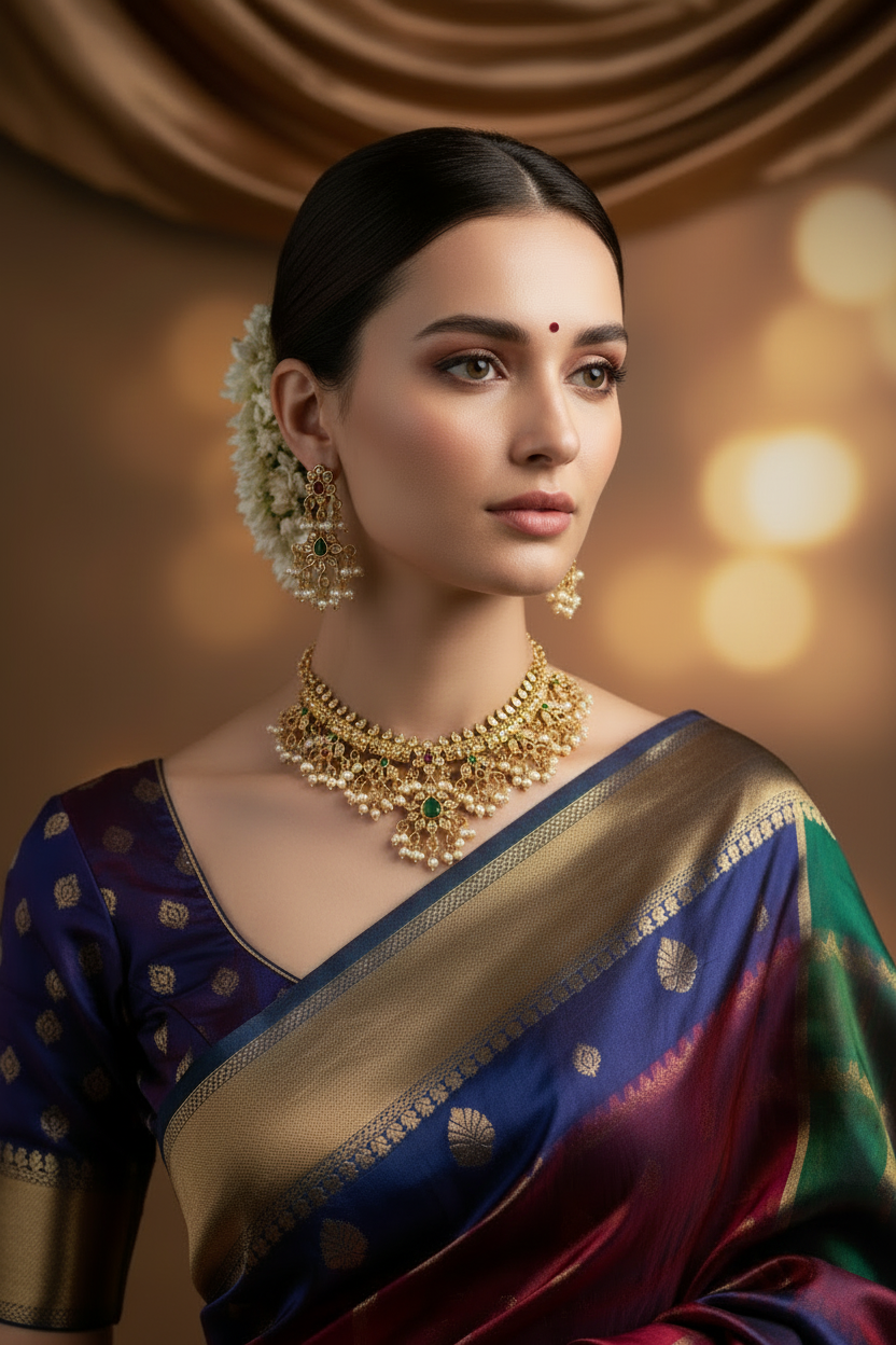 The Swarnamukhi Guttapusulu Muthu Mala Necklace: A Featherlight Heritage Tribute