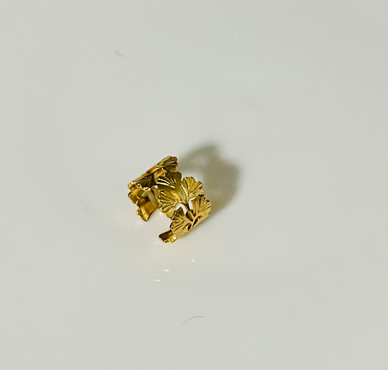 Bold floral Anti Tarnish adjustable Ring