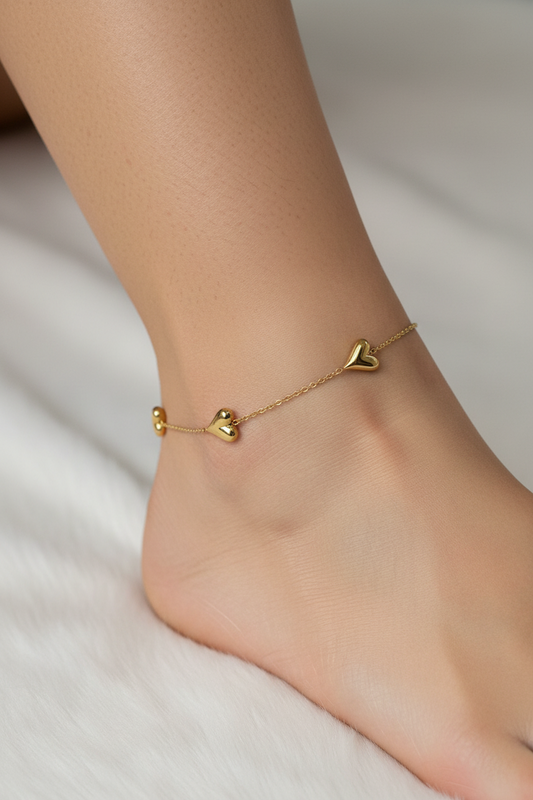 Whispering Chain Anklet2 by JOOLZ Co. 18K Gold Plated Long-Lasting Anti-Tarnish