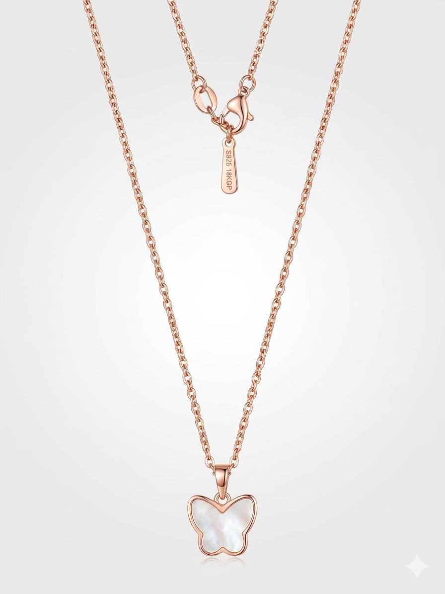 Ethereal Blush PINK Pendant chain Collection: A Symbol of Radiance in Rose Gold