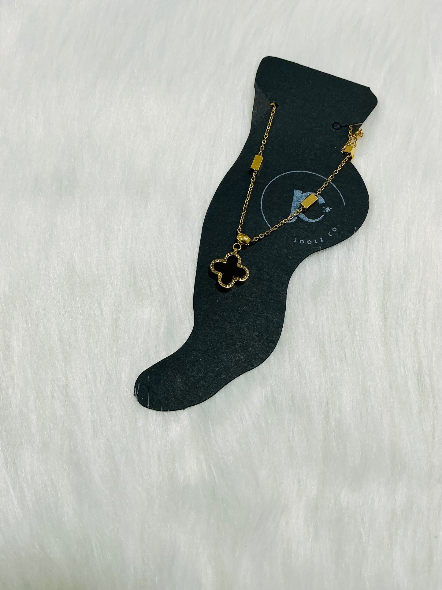 18K Gold Plated Anti-Tarnish Long-Lasting Flower Charm Anklet