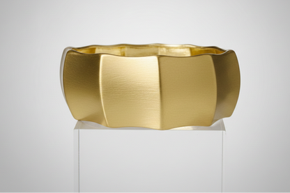 The Sculpted Matte  Ribbed Statement Bangle