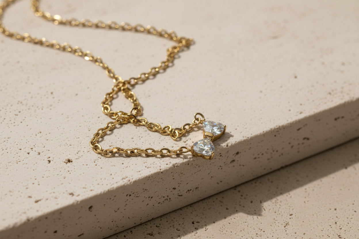 The Ethereal Solitaire Collection: 18k Gold-Plated Precision in Architectural Gemstone Cuts