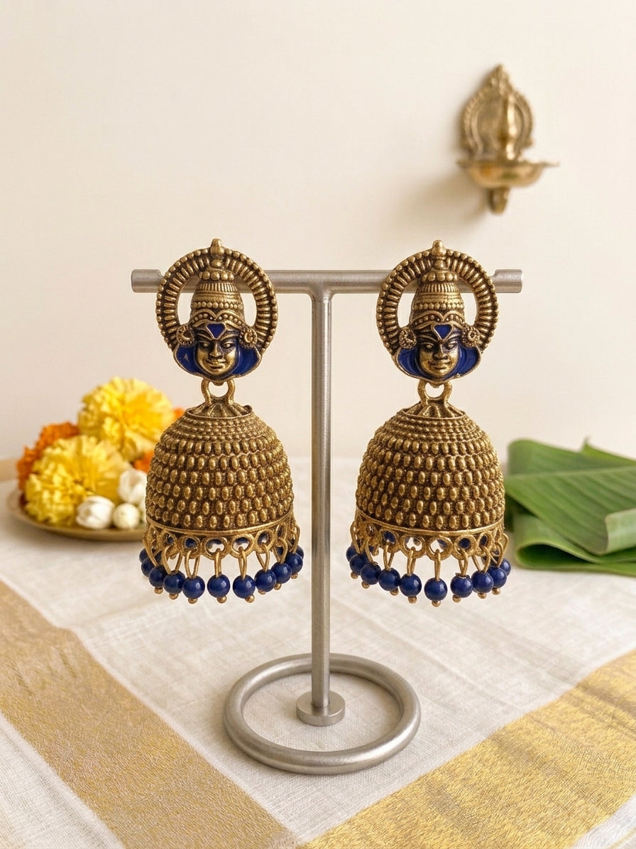 Kathakali Motif Jhumkas