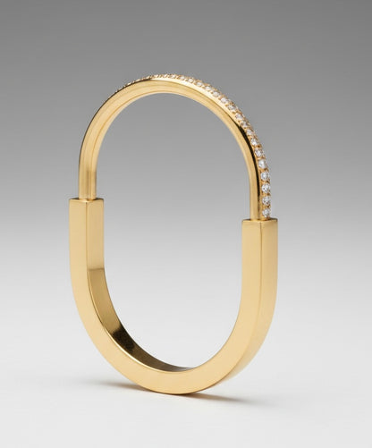 The Linear Crystal Bypass Bangle