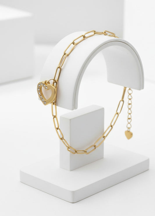 Eternal Sparkle Heart Bracelet