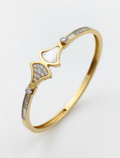 The Horizon Dual-Texture Bangle
