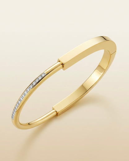 The Linear Crystal Bypass Bangle