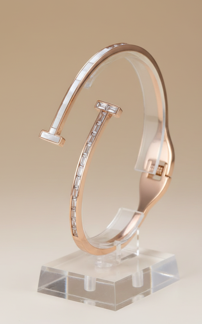 The Rose Linear Bypass Bangle