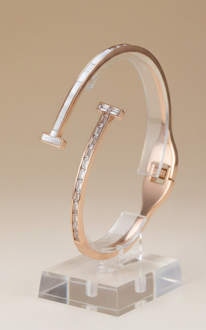 The Rose Linear Bypass Bangle