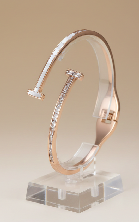 The Rose Linear Bypass Bangle